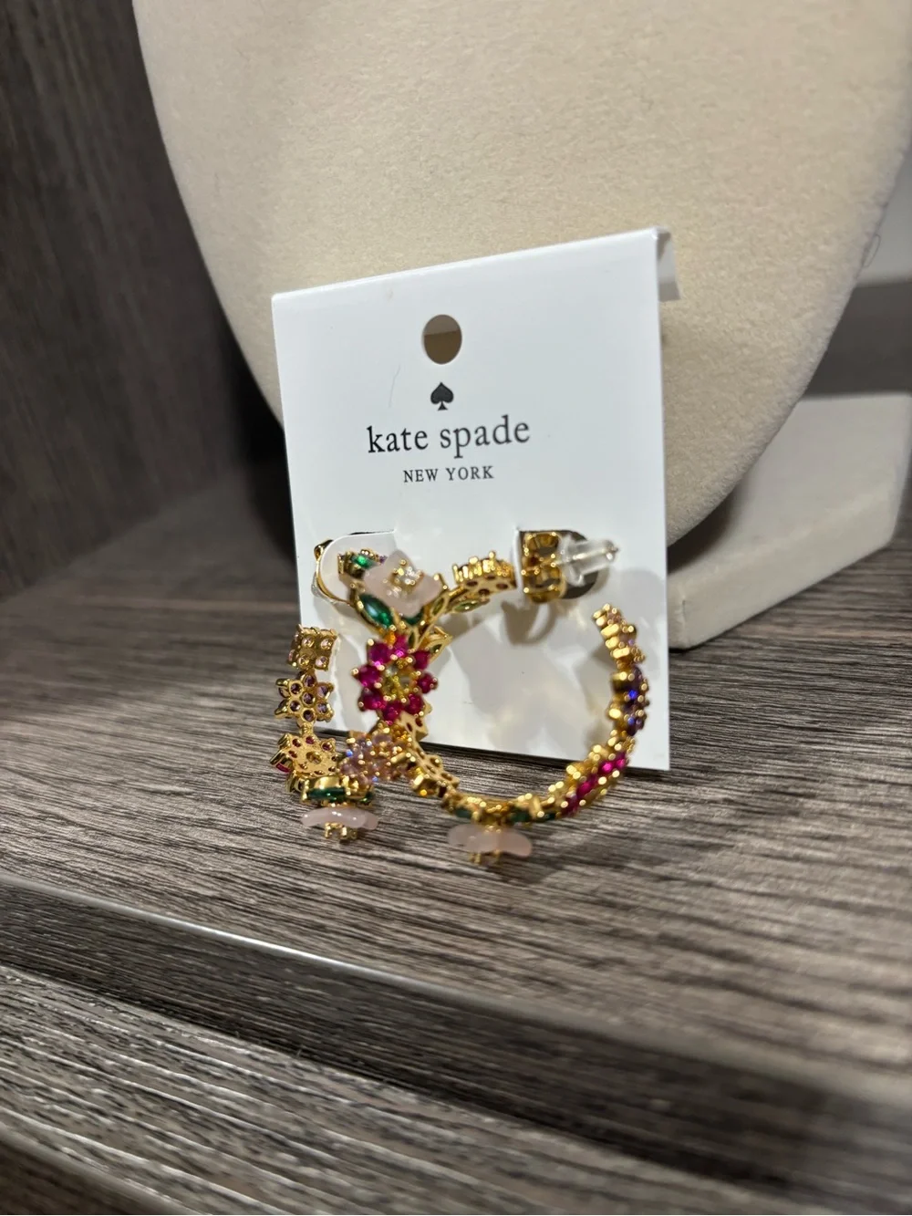NWOT - Kate Spade New York Bursting Blooms Hoop Earrings